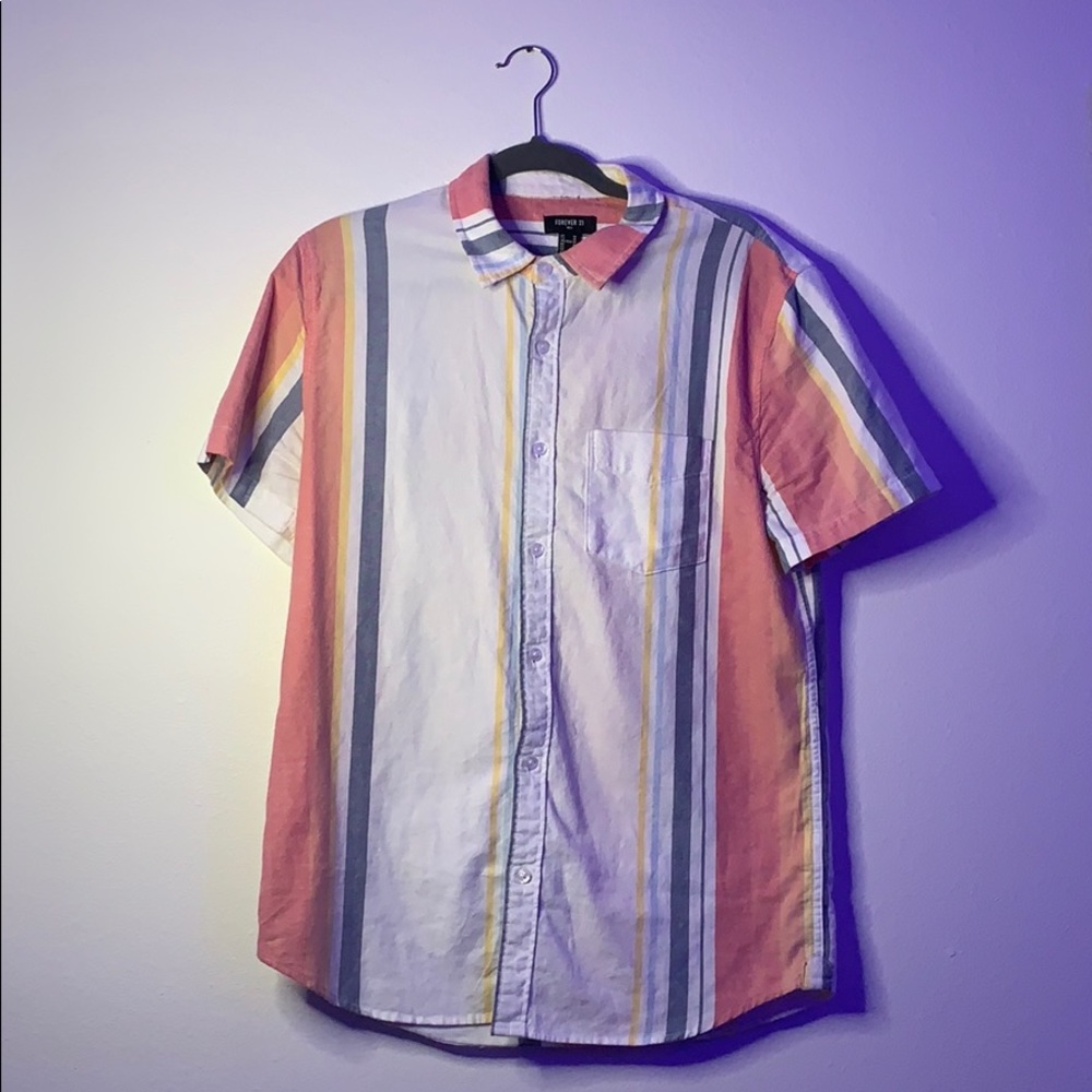 Forever 21 Striped Button Up